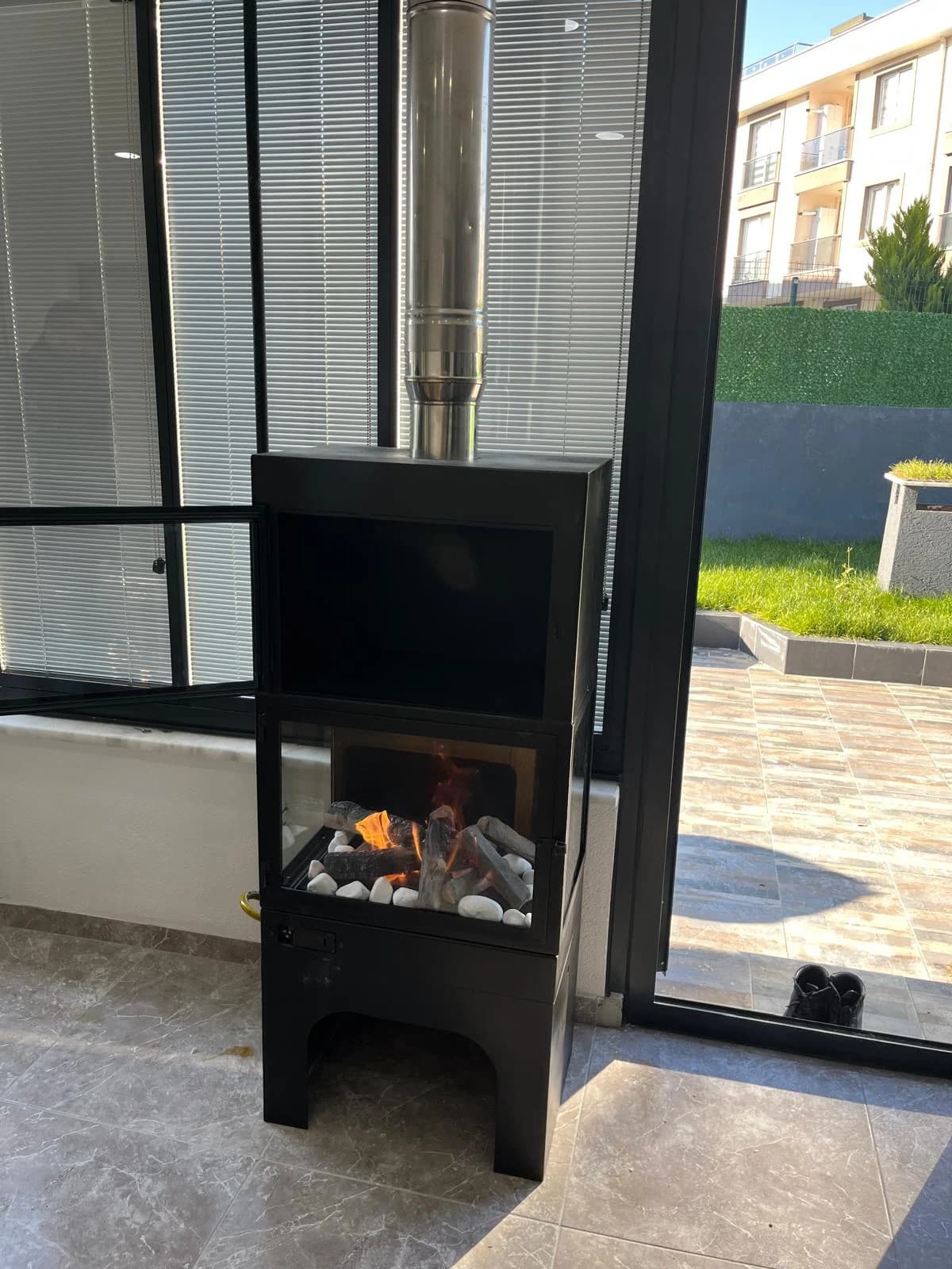 Gazalpin ALPS02 Fırınlı Doğalgazlı Soba — Uygulama Görseli