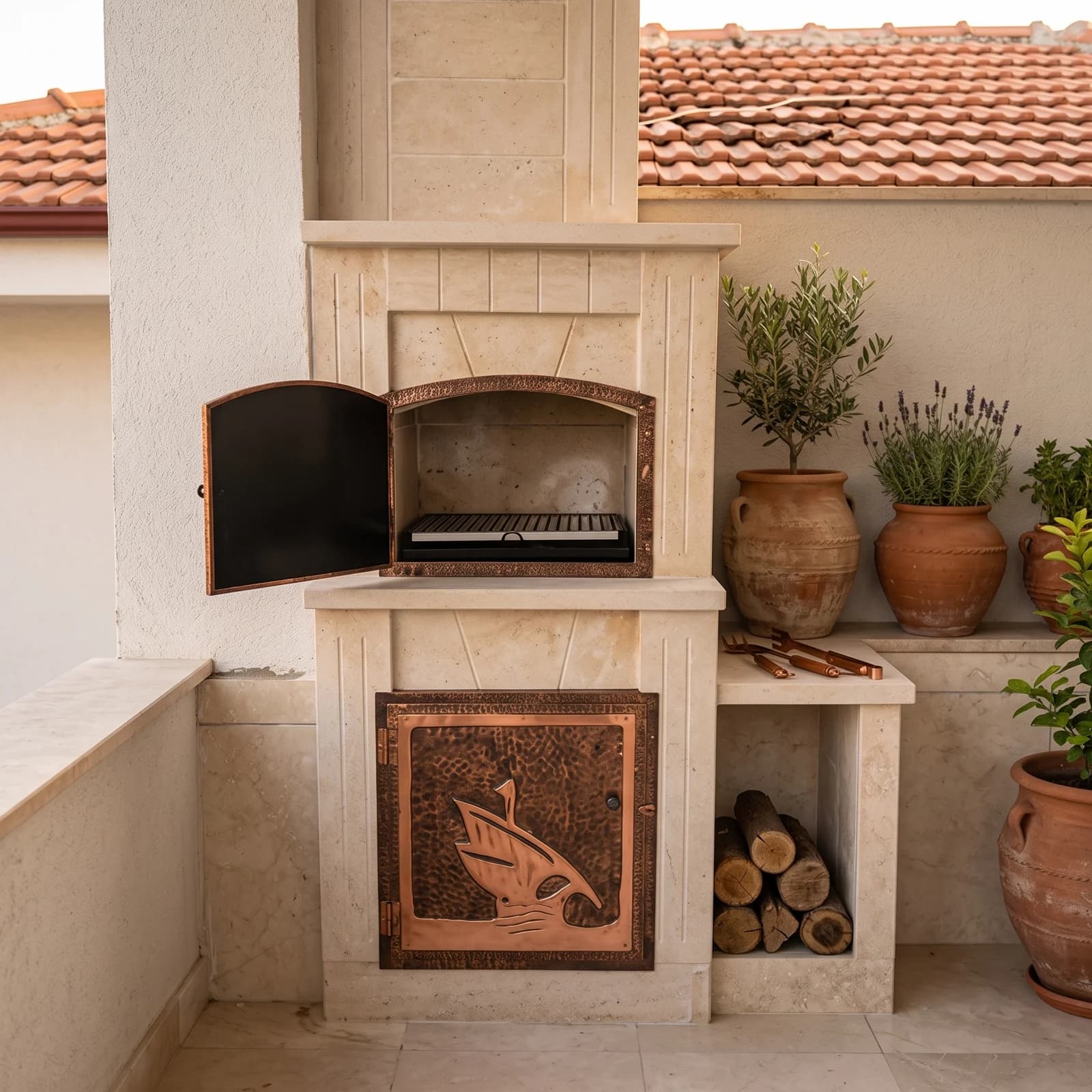 Büyük Balkon Barbeküsü