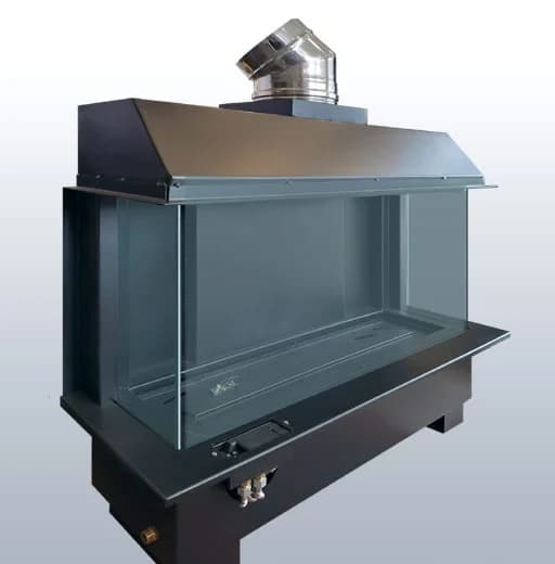 Gazalpin ALP05 100 cm Hermetik Üç Tarafı Camlı Doğalgazlı Hazne