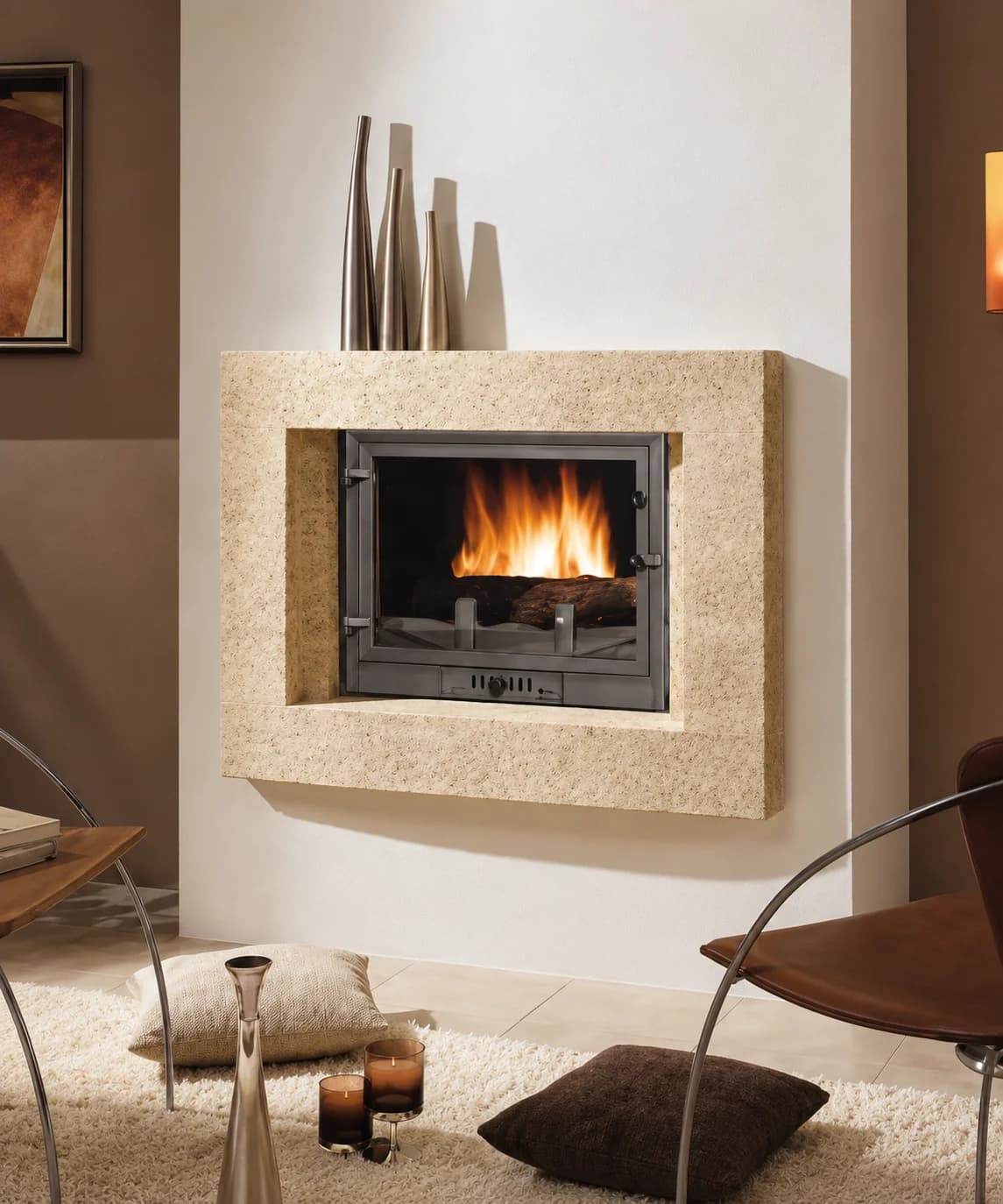 Çerçeve Şömine Modeli 4 — Odunlu, ürün kodu ALP-OD-0017