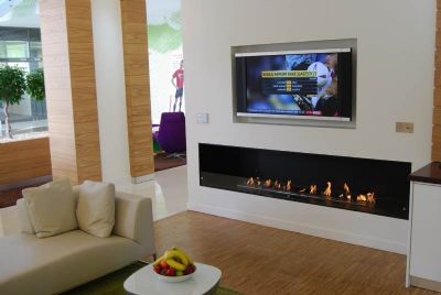 Tv Üniteli Bioethanol Şömine bio8