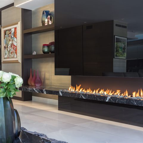 120 cm Burnerlı Granit Küpeşteli Bioethanol Şömine - BİO 13