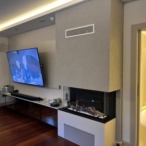 Gazalpin Özel TasarımTv Üniteli Şömine – GA124