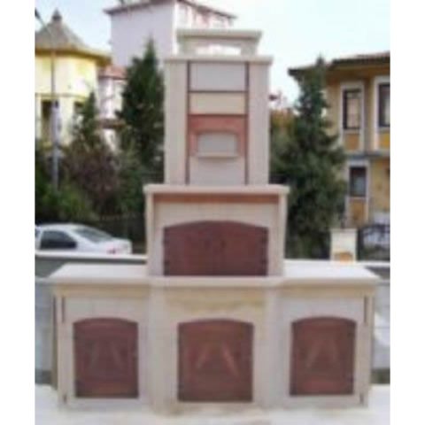 Barbekü Çift Tezgahlı  60